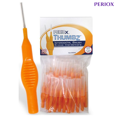 PerioX Thumbz Interdental Brushes, 30pcs/pack X 2
